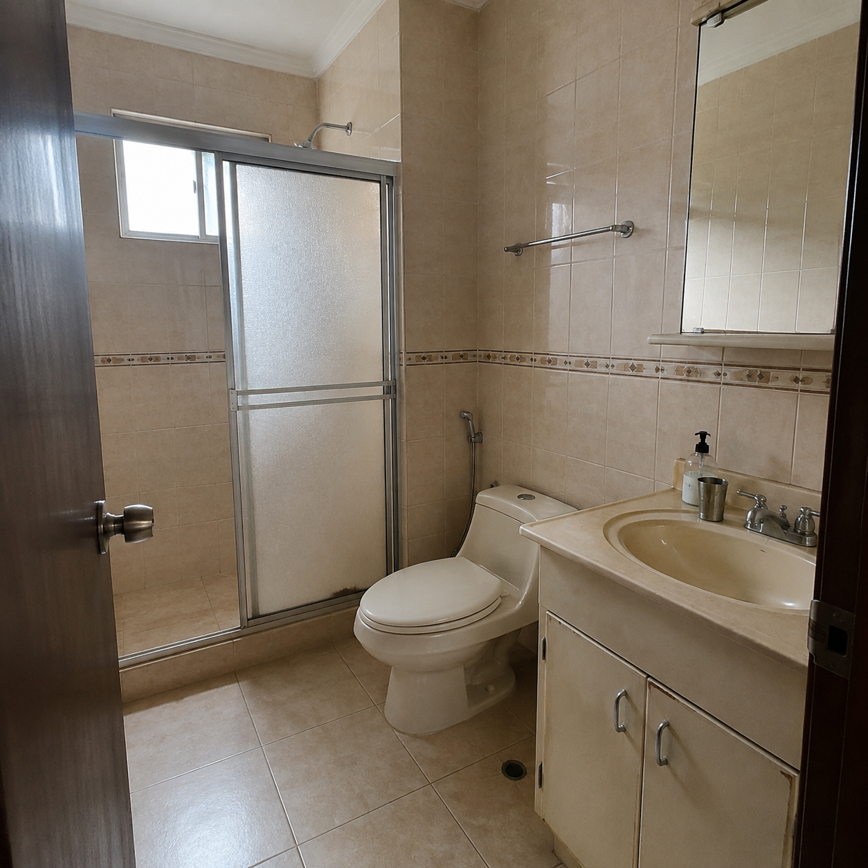 Renovación de baño, visualización del estado anterior